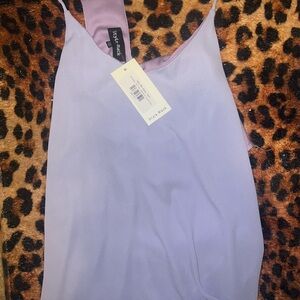 Periwinkle cami new with tags. Racer back with zipper.